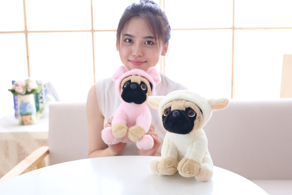 Kawaii Pug Family Plushies Wakaii
