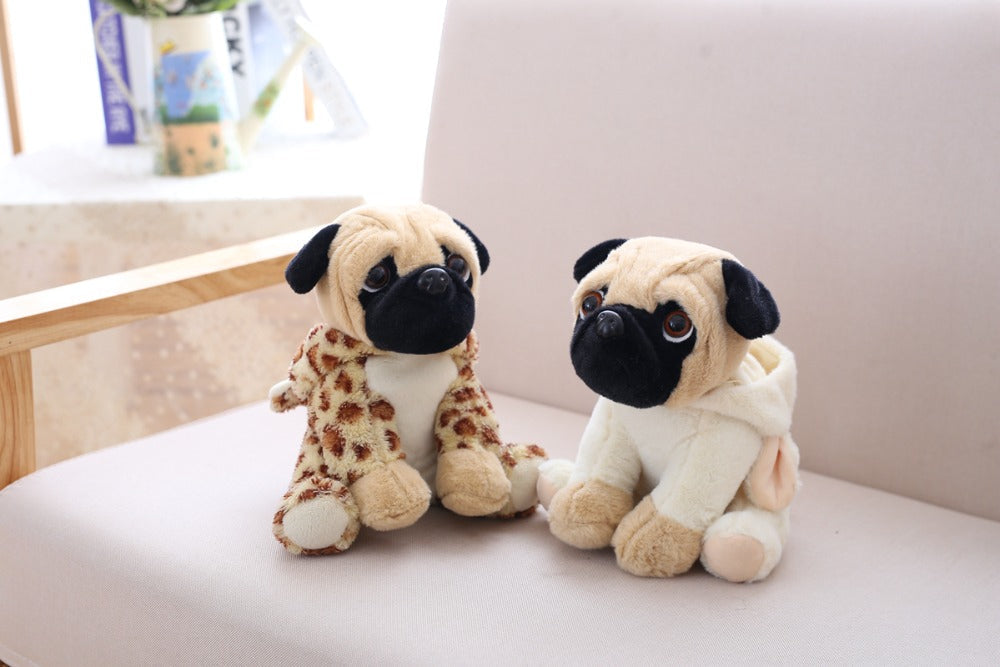 Kawaii Pug Family Plushies Wakaii