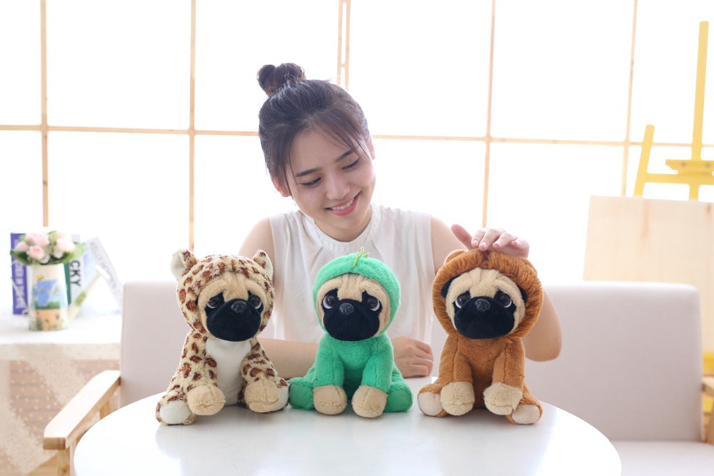 Kawaii Pug Family Plushies Wakaii