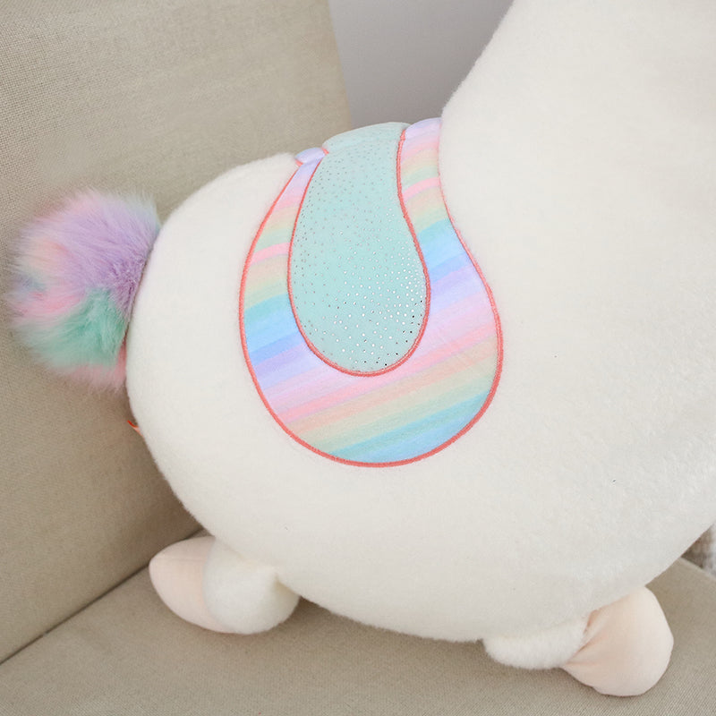 Kawaii Rainbow Alpaca Plushies Wakaii