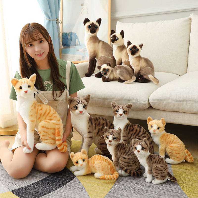 Kawaii Realistic Cat Plushies Wakaii