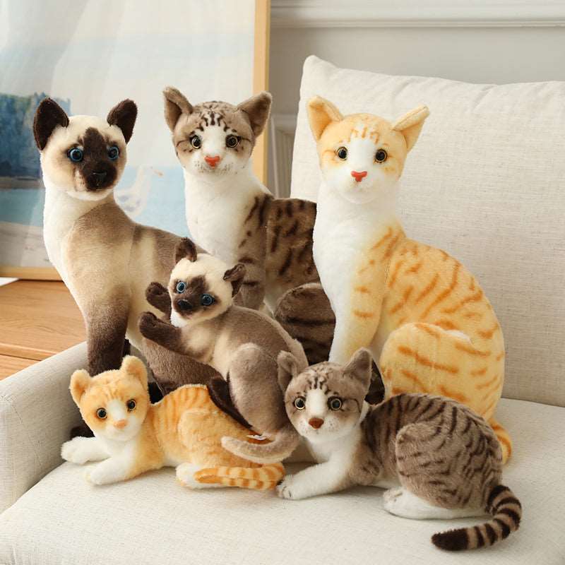 Kawaii Realistic Cat Plushies Wakaii