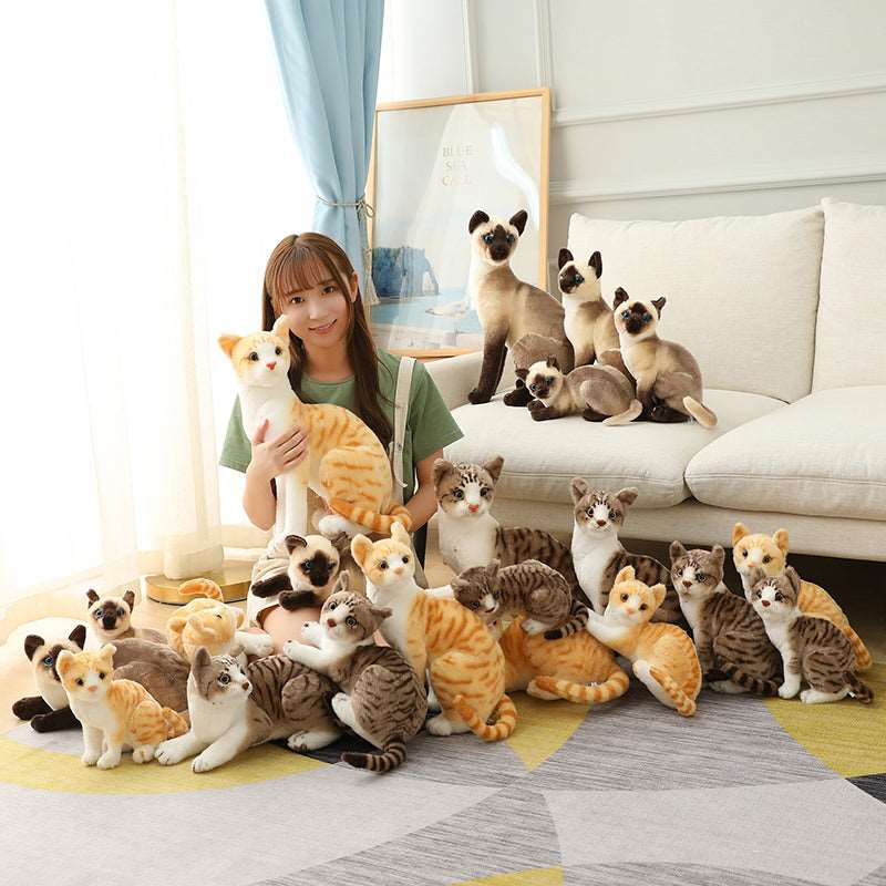 Kawaii Realistic Cat Plushies Wakaii