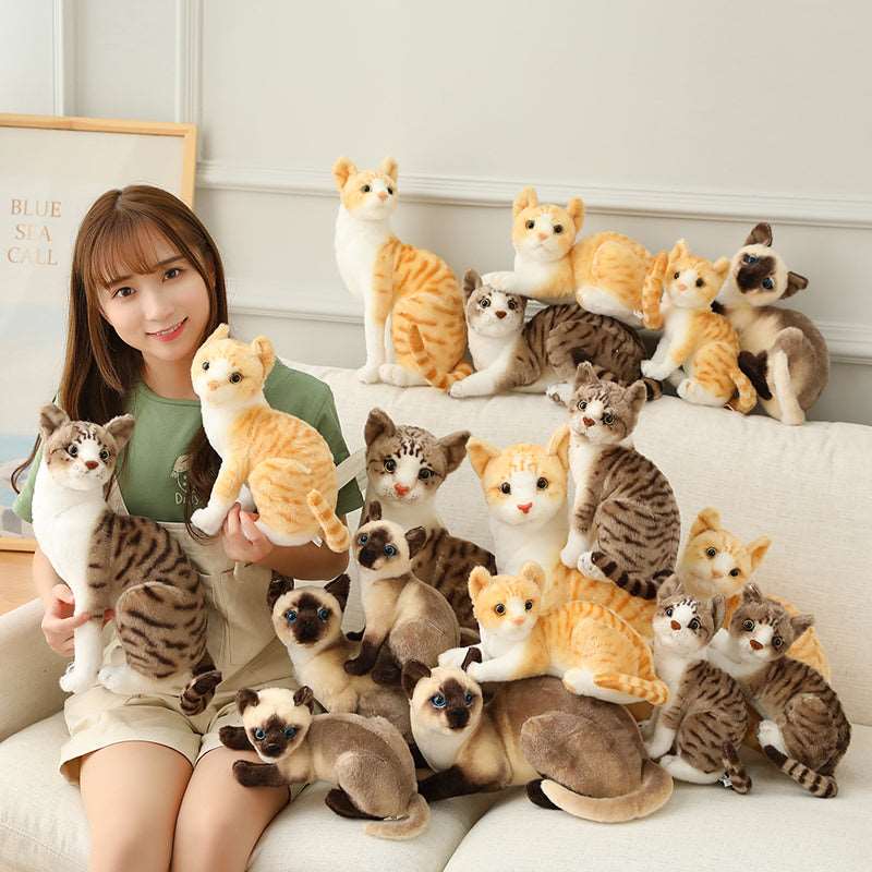 Kawaii Realistic Cat Plushies Wakaii