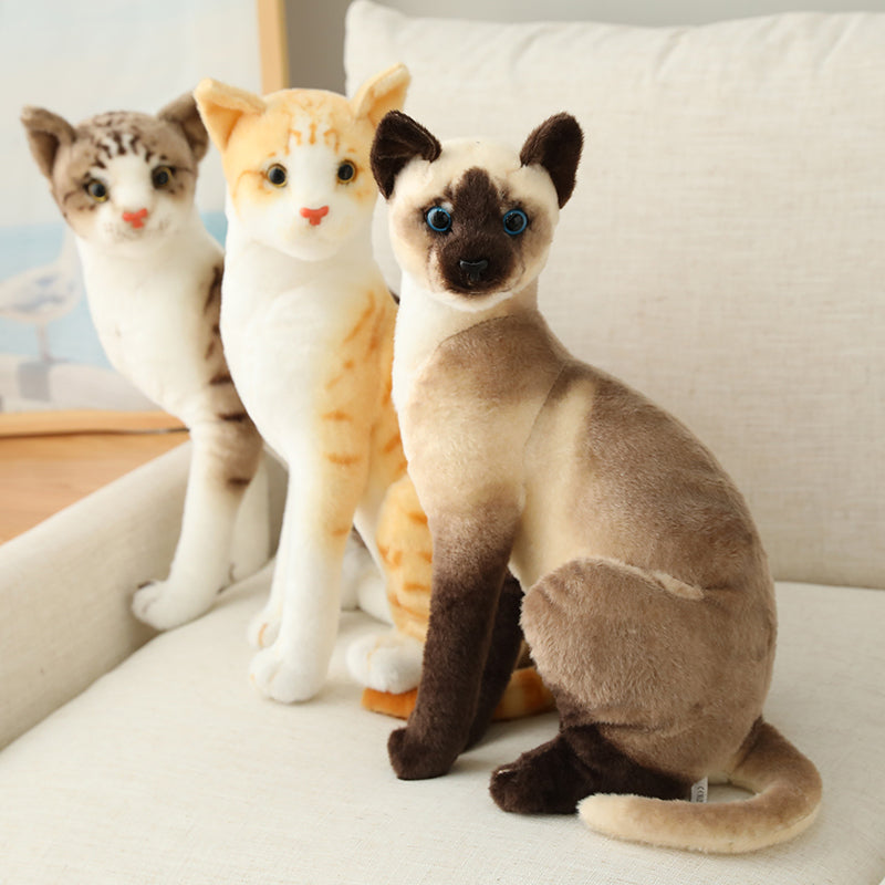 Kawaii Realistic Cat Plushies Wakaii