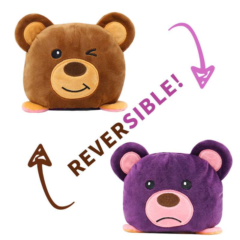 Kawaii Reversible Wild Animal Plushies Wakaii