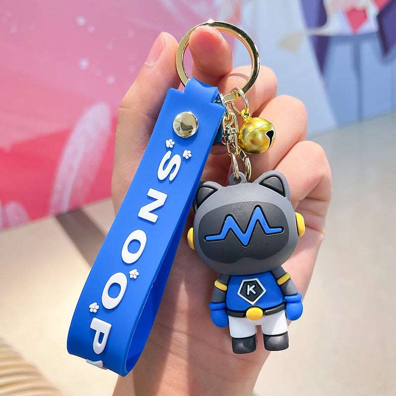 Cartoon Cute Robot Cat Key Chain Wakaii