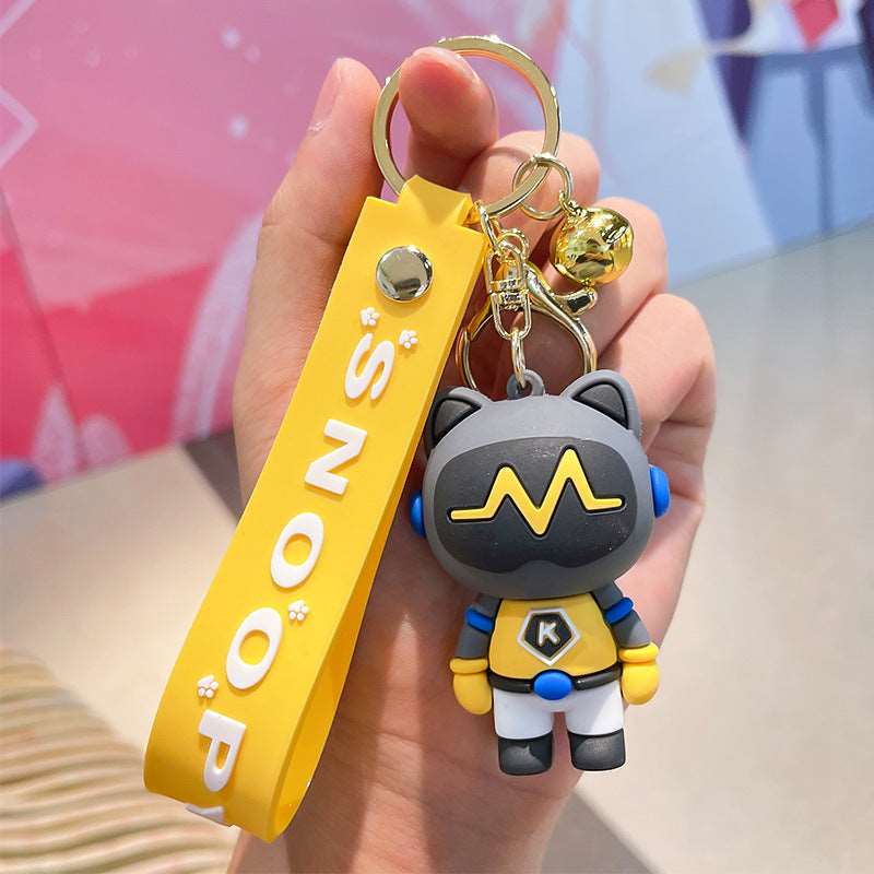 Cartoon Cute Robot Cat Key Chain Wakaii