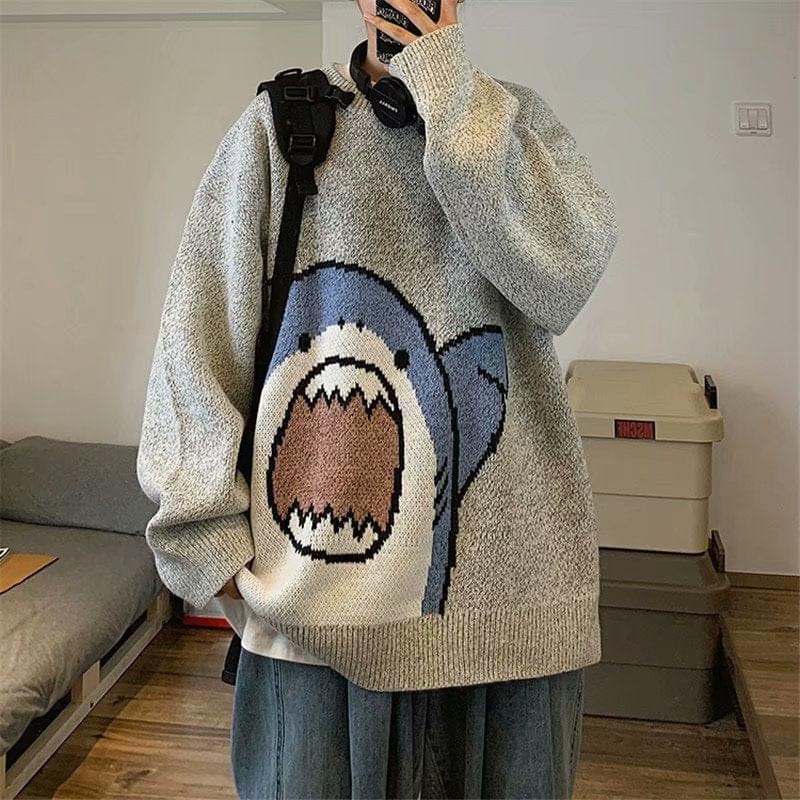 Kawaii Shark Bite Sweater Wakaii