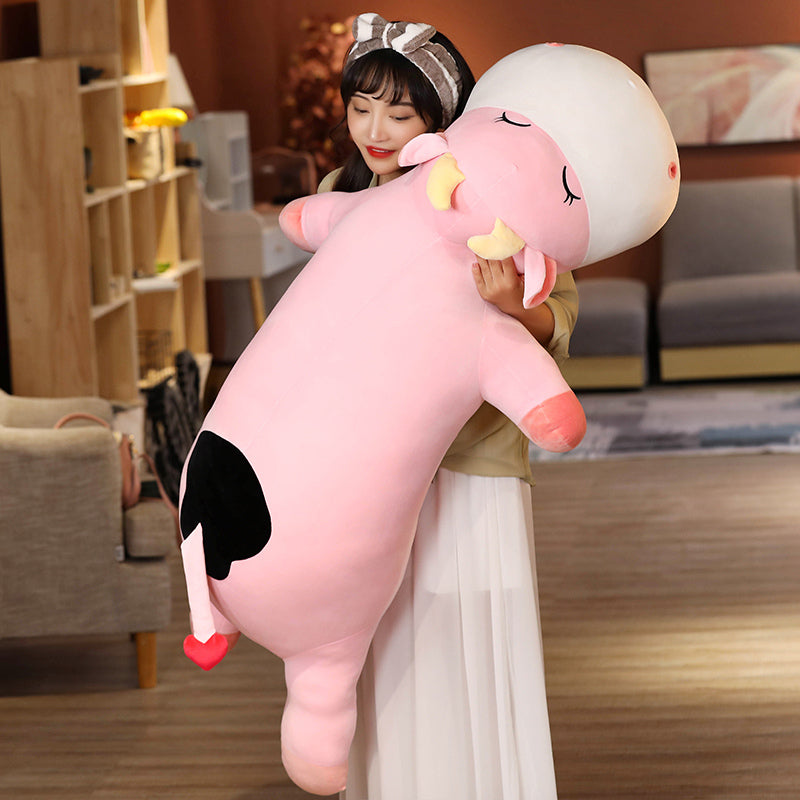 Kawaii Sleeping Cow Plushies Wakaii