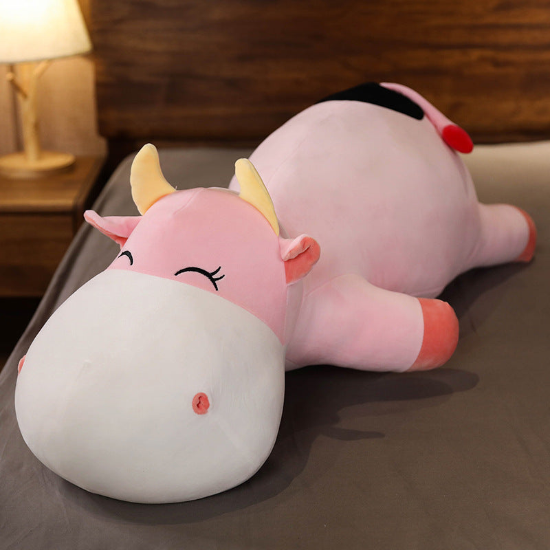 Kawaii Sleeping Cow Plushies Wakaii