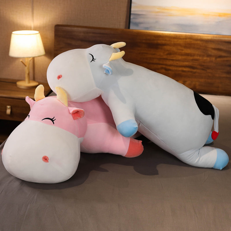 Kawaii Sleeping Cow Plushies Wakaii
