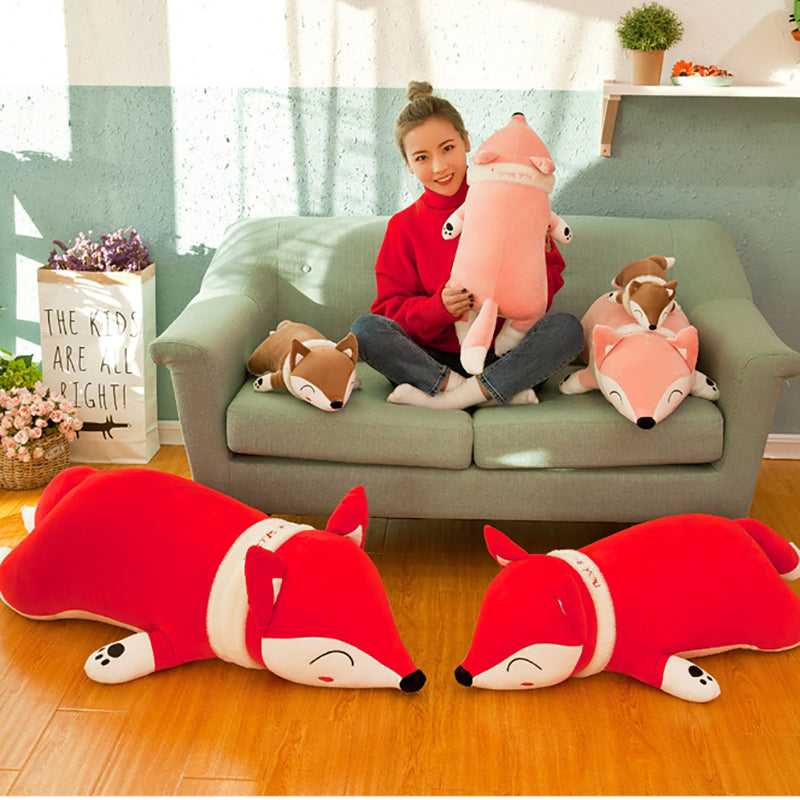 Kawaii Sleeping Fox Plushies Wakaii