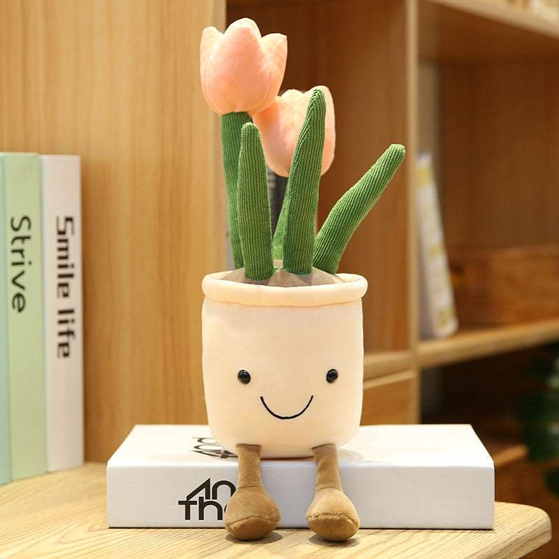Kawaii Smiley Tulips Plushies Wakaii