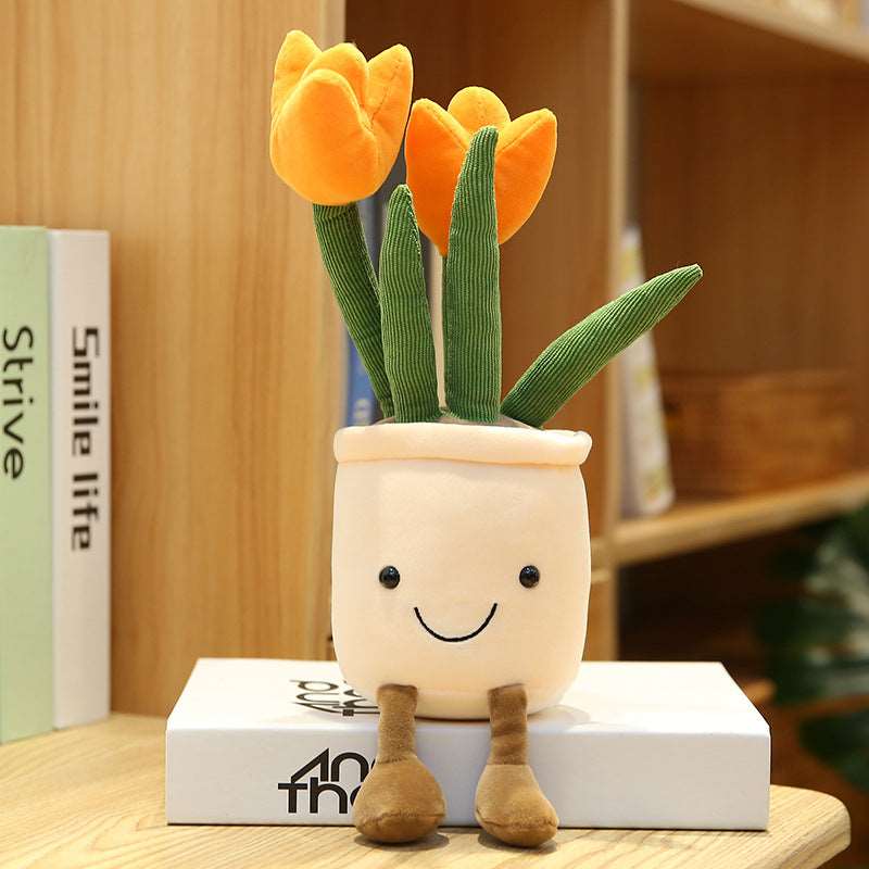 Kawaii Smiley Tulips Plushies Wakaii