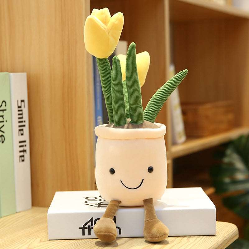 Kawaii Smiley Tulips Plushies Wakaii