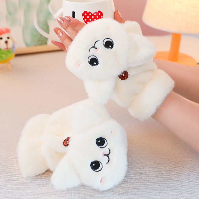 Kawaii Smiling Bunny Gloves Wakaii