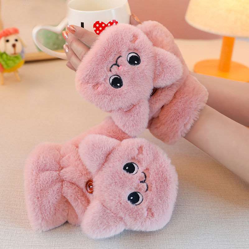 Kawaii Smiling Bunny Gloves Wakaii