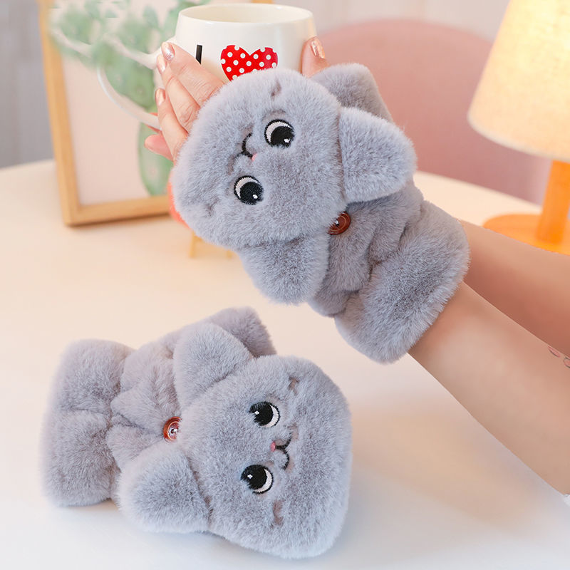 Kawaii Smiling Bunny Gloves Wakaii