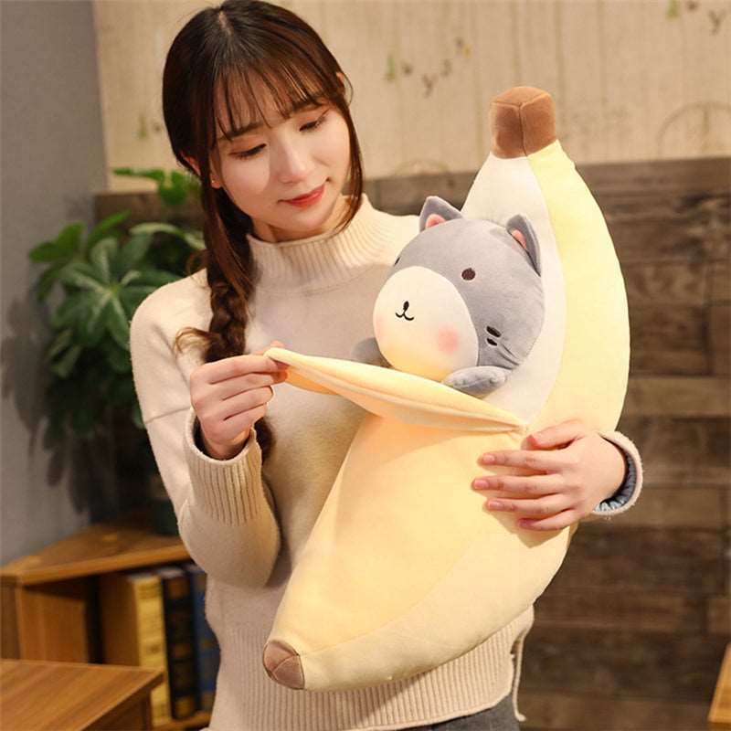 Kawaii Sneaky Banana Plushies Wakaii