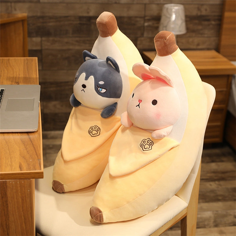 Kawaii Sneaky Banana Plushies Wakaii