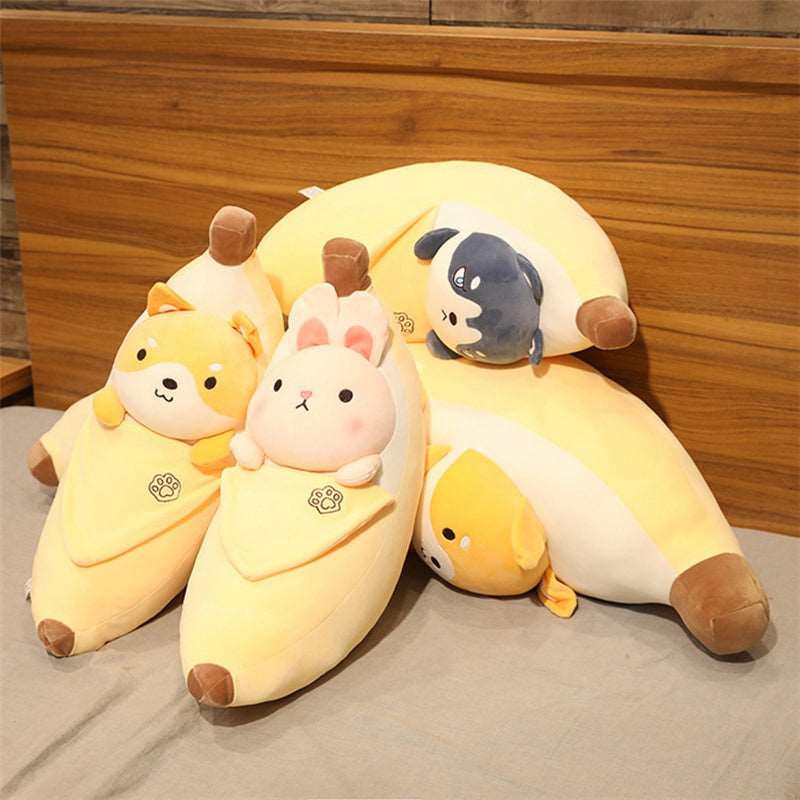 Kawaii Sneaky Banana Plushies Wakaii