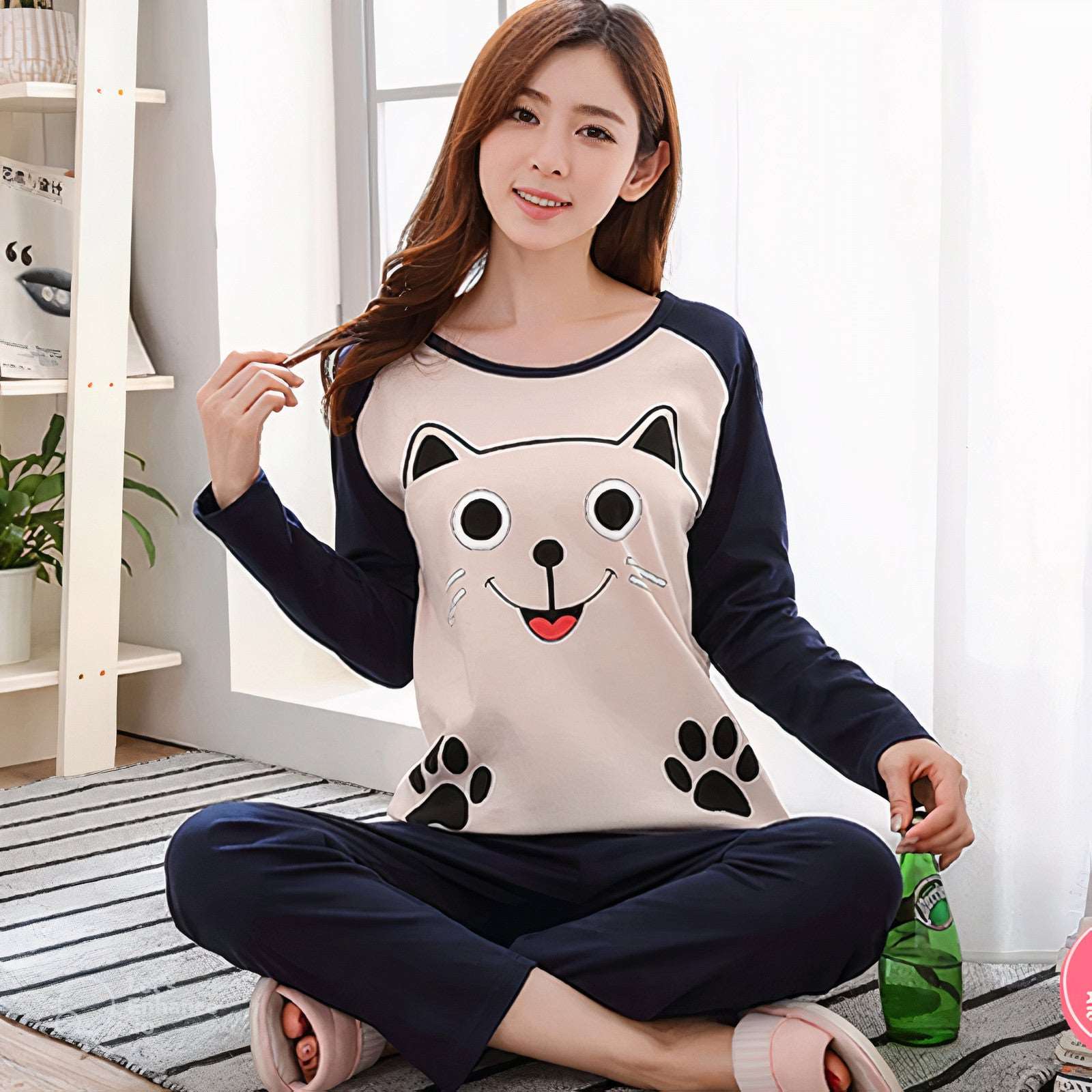 Kawaii Snuggle Paws Pajamas