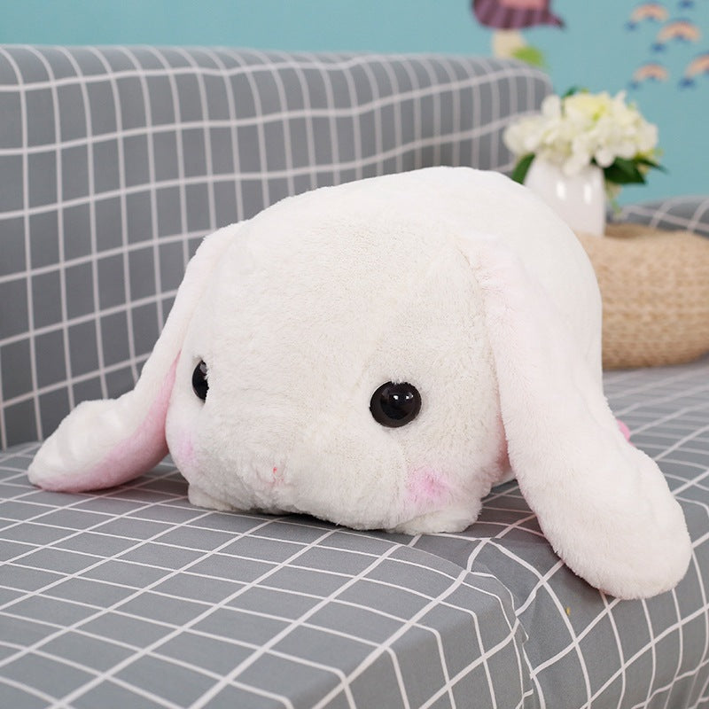 Lop rabbit pillow cartoon plush head rabbit Wakaii