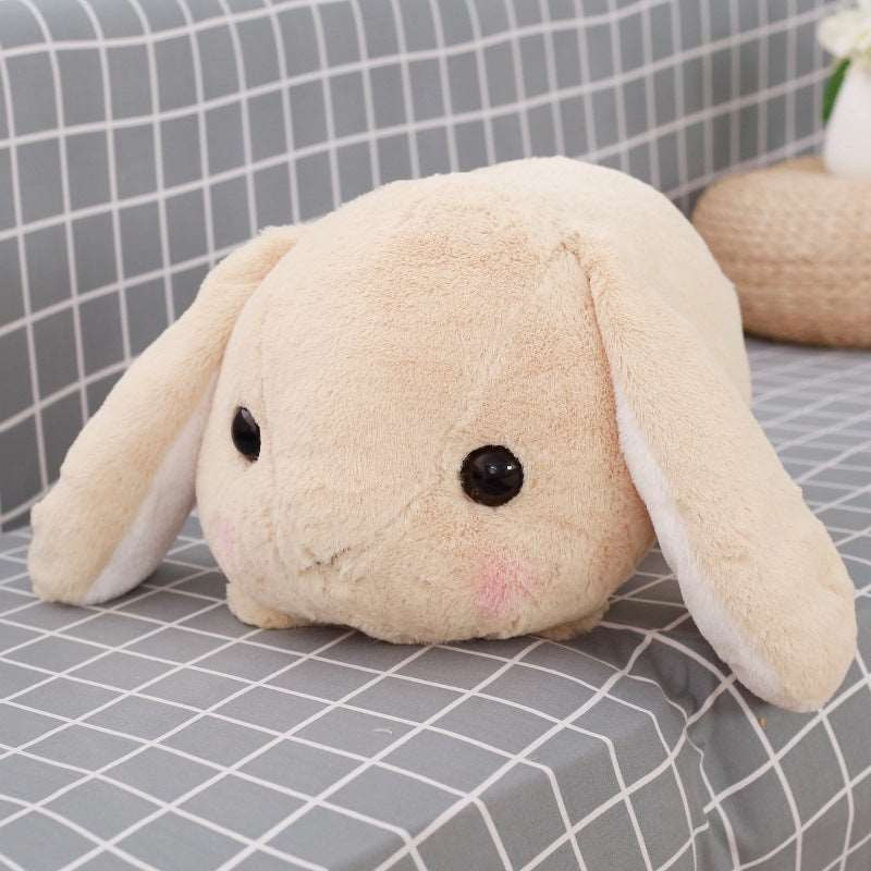 Lop rabbit pillow cartoon plush head rabbit Wakaii