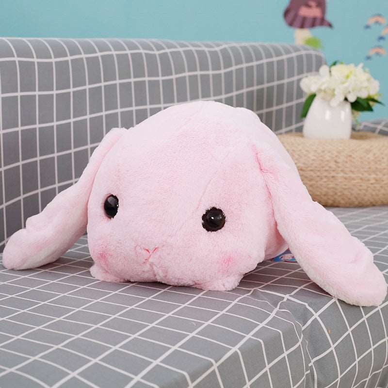 Lop rabbit pillow cartoon plush head rabbit Wakaii