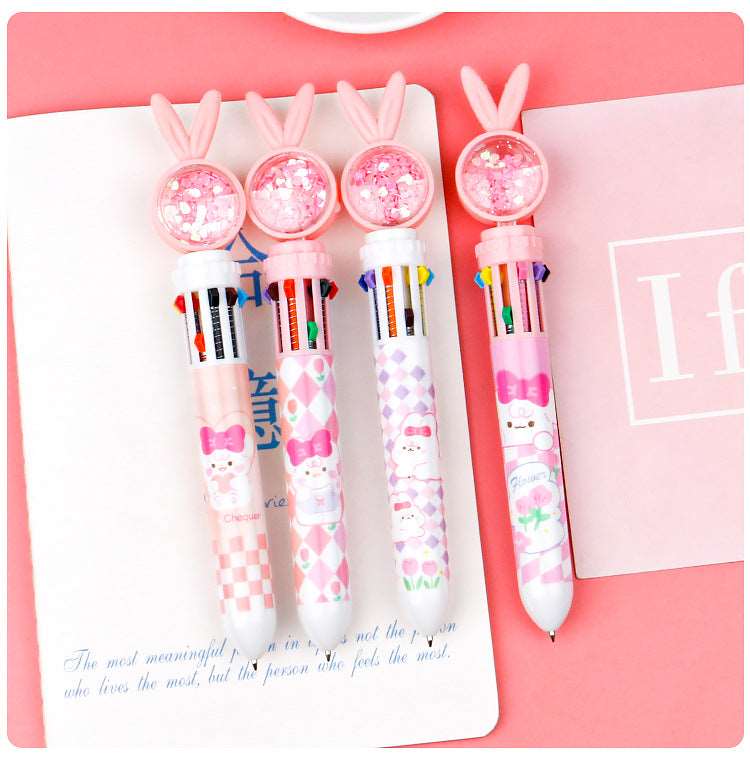 Kawaii Sparkle Bunny MultiColor Pens