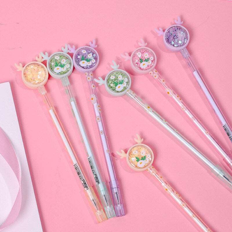 Kawaii Sparkle Deer Ear Pens