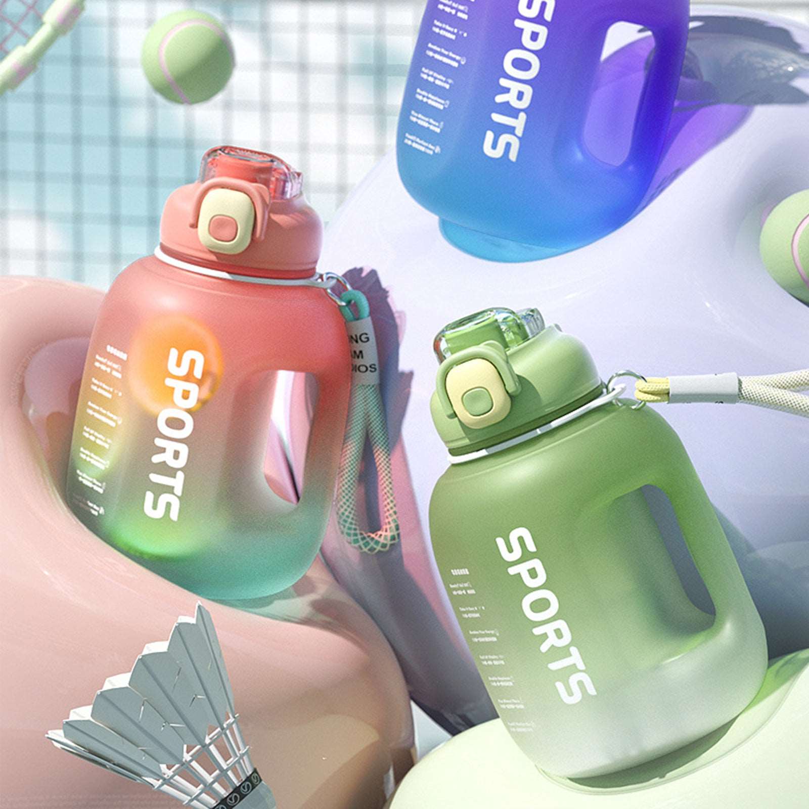 Kawaii Sporty Water Bottles Wakaii