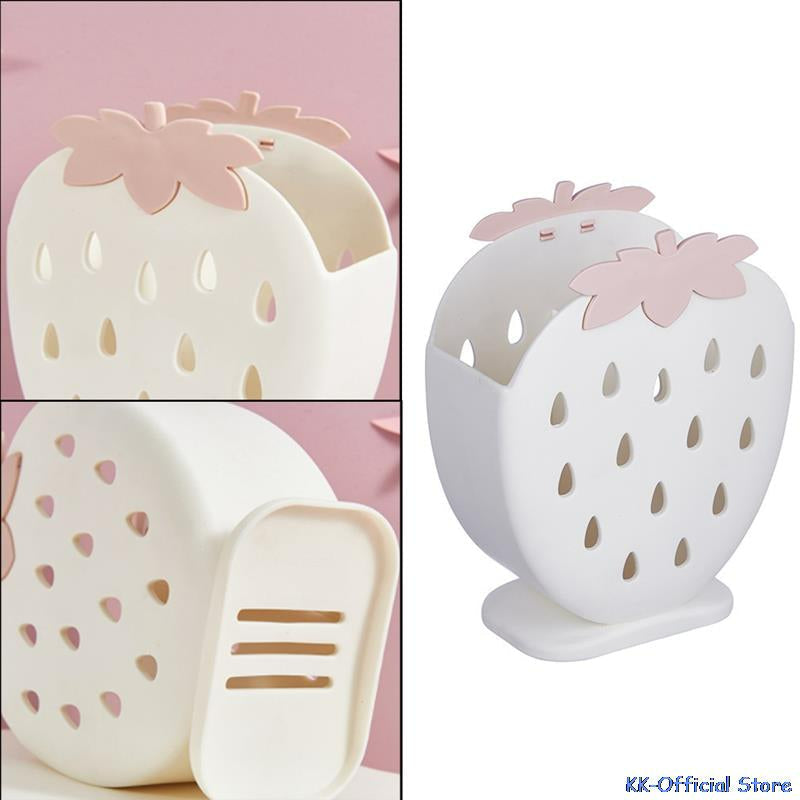 Kawaii Strawberry Cutlery Organizer Wakaii