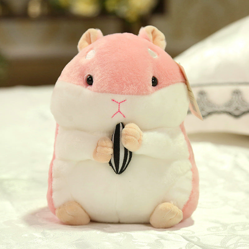 Cute Hamster Plush Toy Mouse Pendant Keychain Doll Wakaii