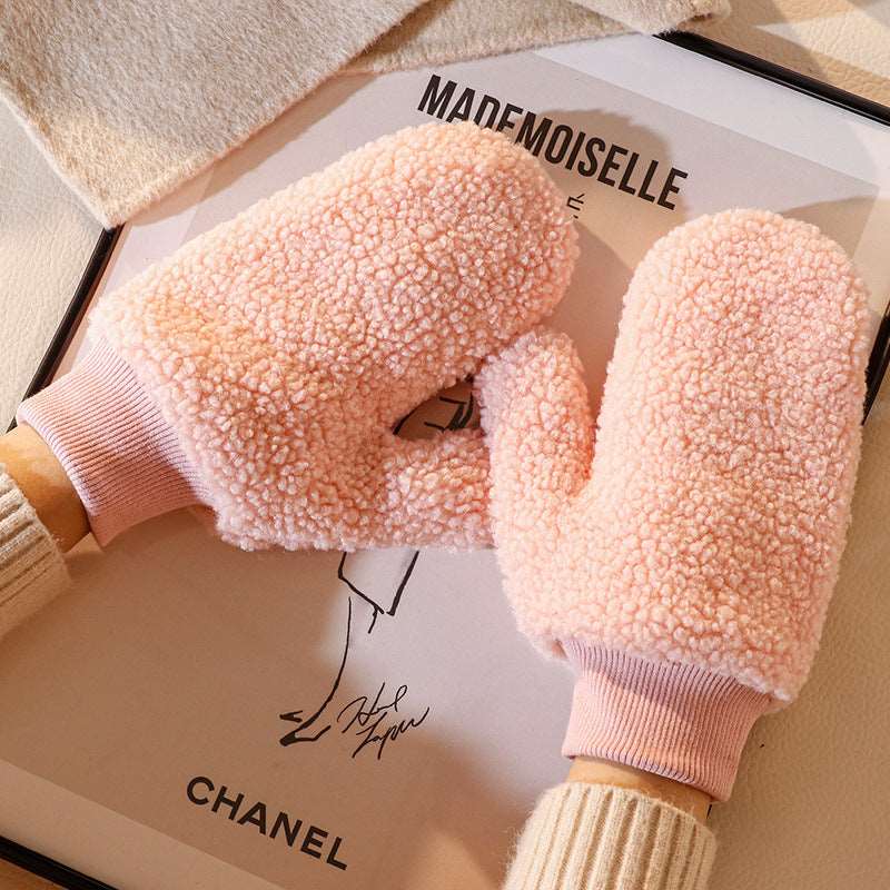 Kawaii Thick Rainbow Warmth Mittens