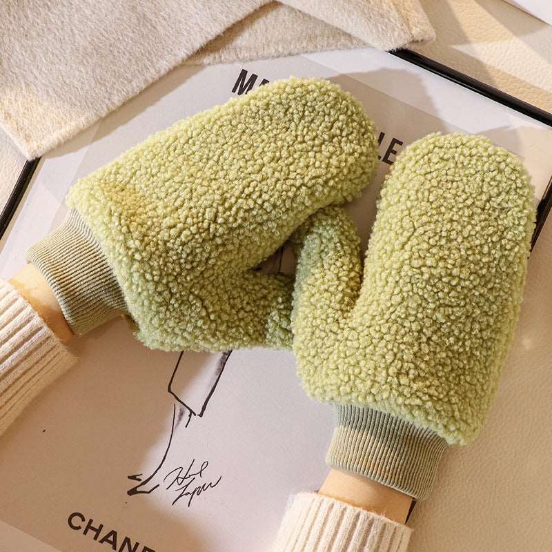 Kawaii Thick Rainbow Warmth Mittens