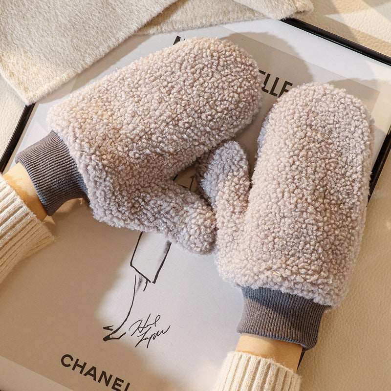 Kawaii Thick Rainbow Warmth Mittens