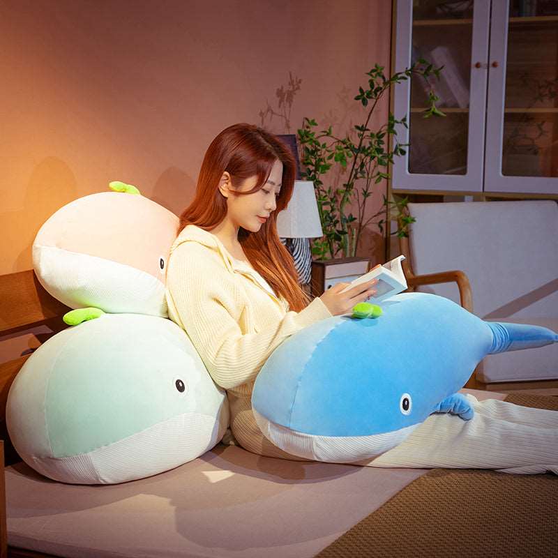 Kawaii Whimsical Whale Trio Plushies Wakaii