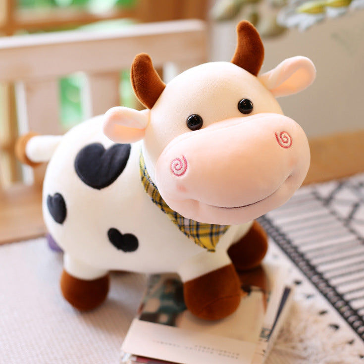 Cute And Cute Little Cow Plush Toy Pillow Wakaii