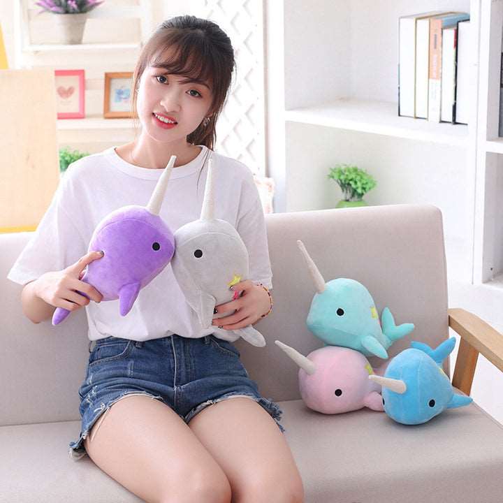Nelly the Kawaii Narwhal Plushie Wakaii
