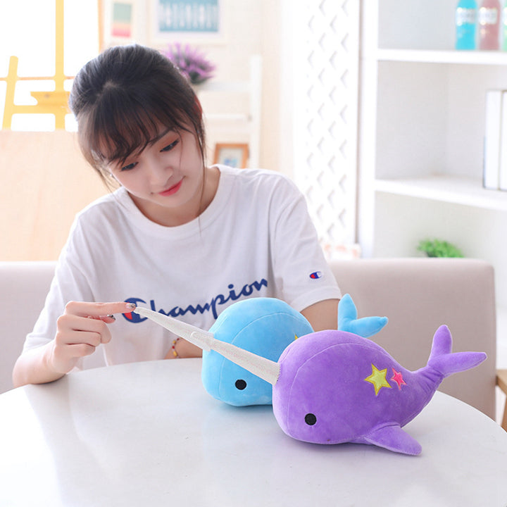 Nelly the Kawaii Narwhal Plushie Wakaii