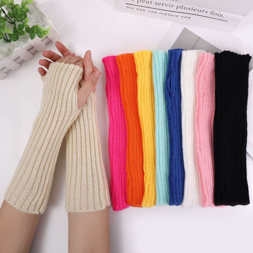 Rainbow Cozy Arm Warmers