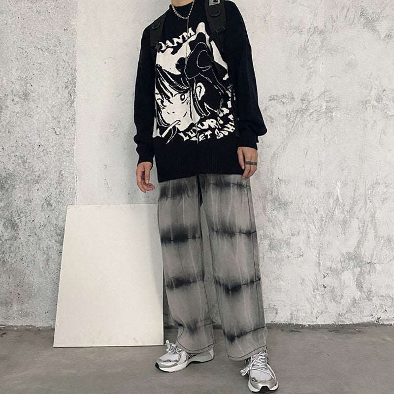 Smoking Anime Girl Sweatshirt Wakaii