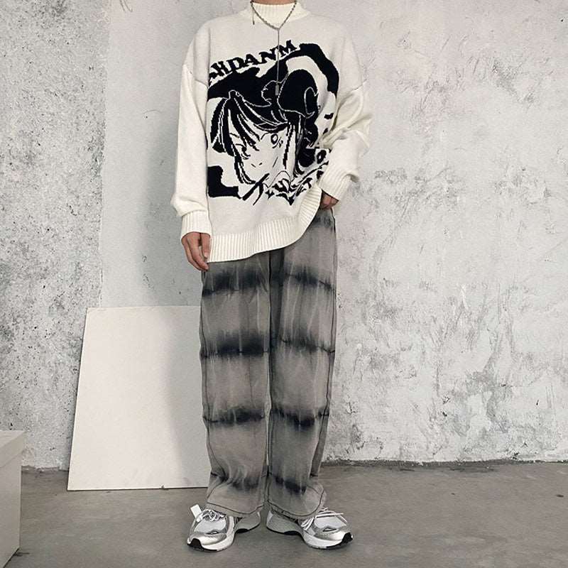 Smoking Anime Girl Sweatshirt Wakaii