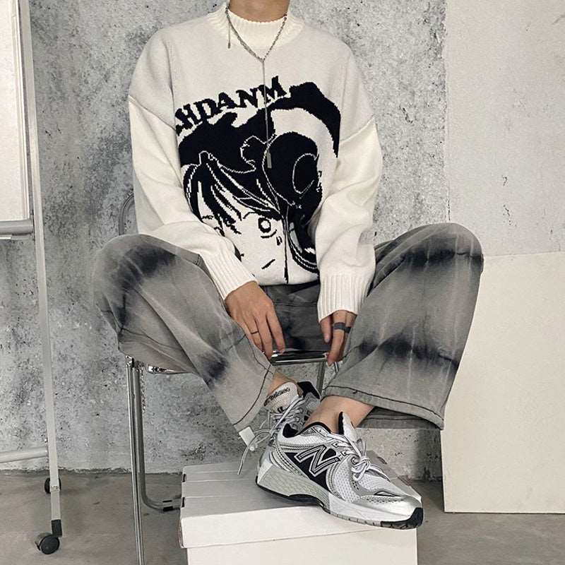 Smoking Anime Girl Sweatshirt Wakaii