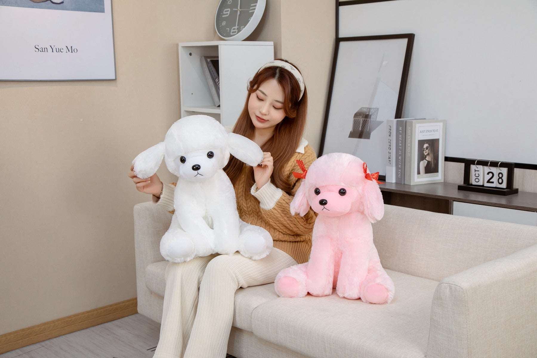 Spot & Fluff The Kawaii Poodle Plushies Duo