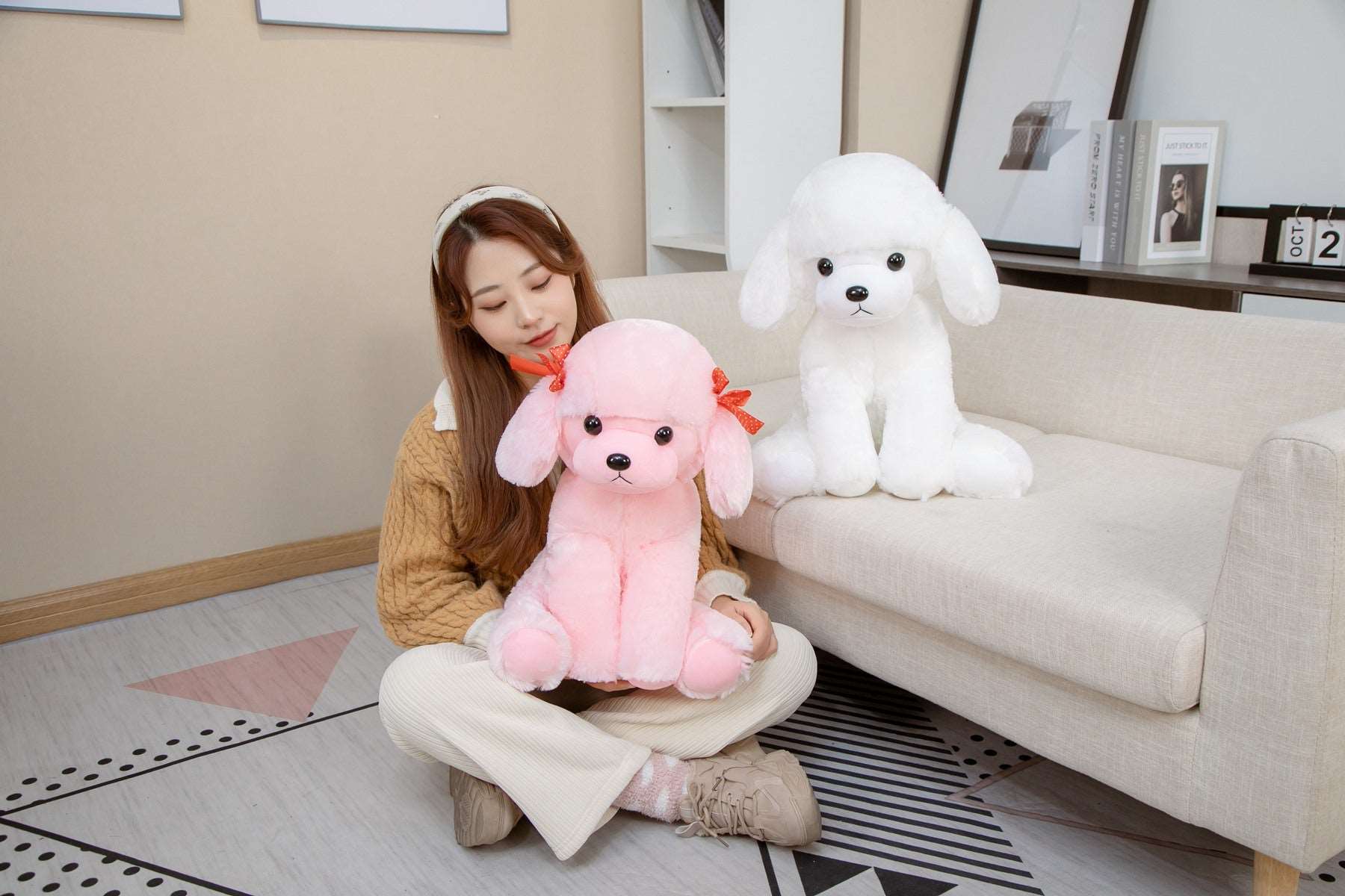 Spot & Fluff The Kawaii Poodle Plushies Duo