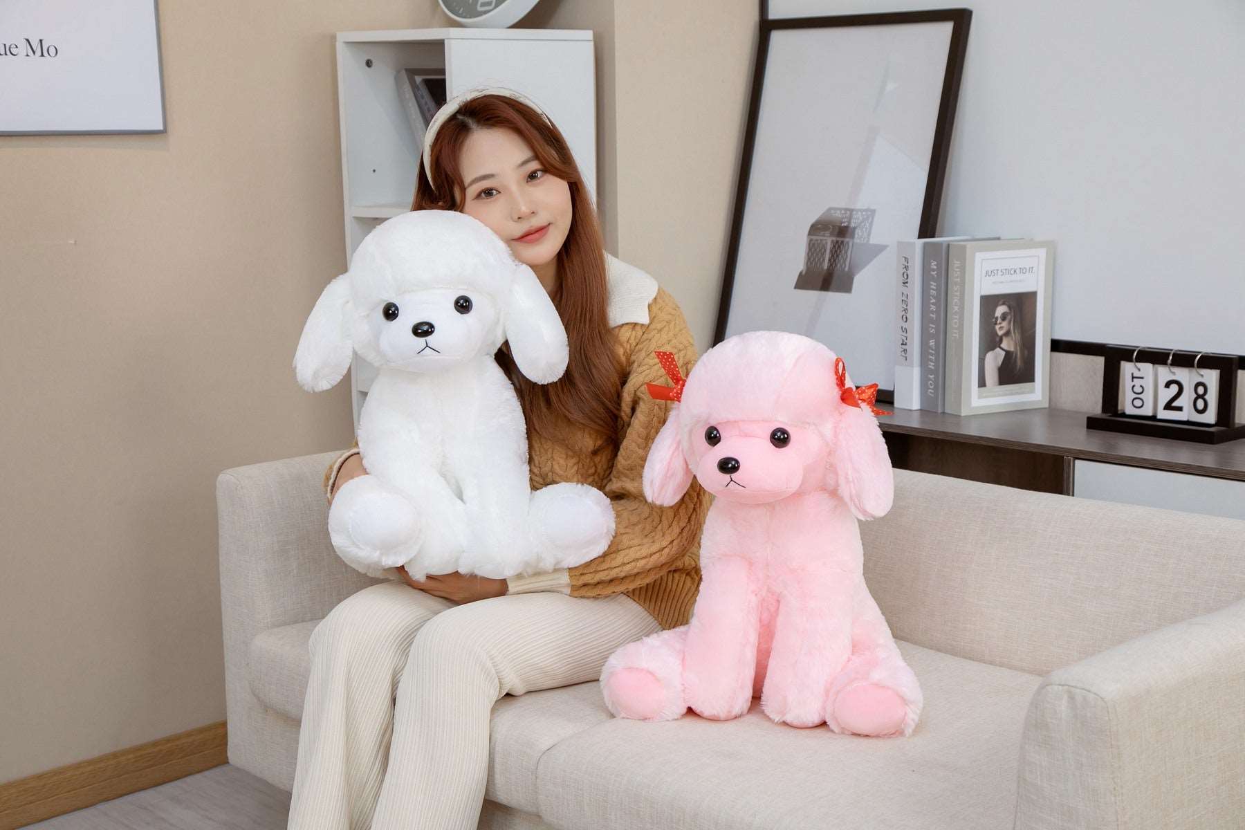 Spot & Fluff The Kawaii Poodle Plushies Duo