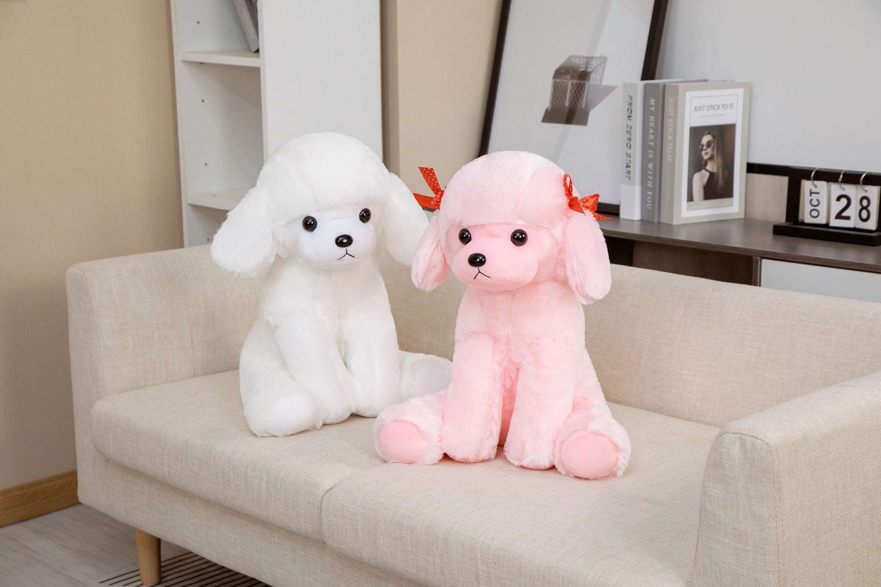 Spot & Fluff The Kawaii Poodle Plushies Duo